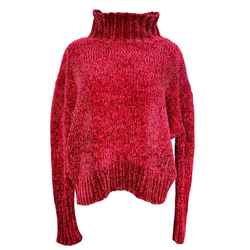 🧶 Chelsea & Theodore Super Soft Knit, Crimson Sweater sz M